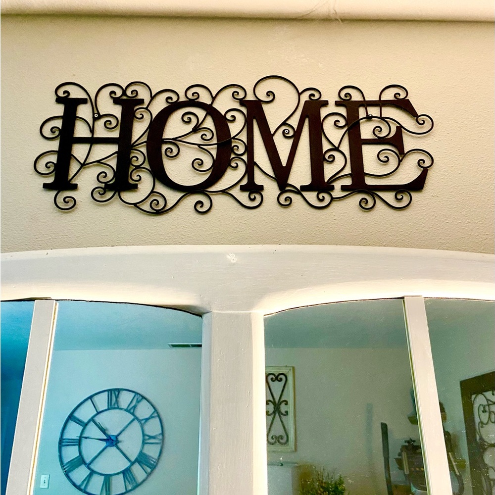 Metal HOME Wall Decor